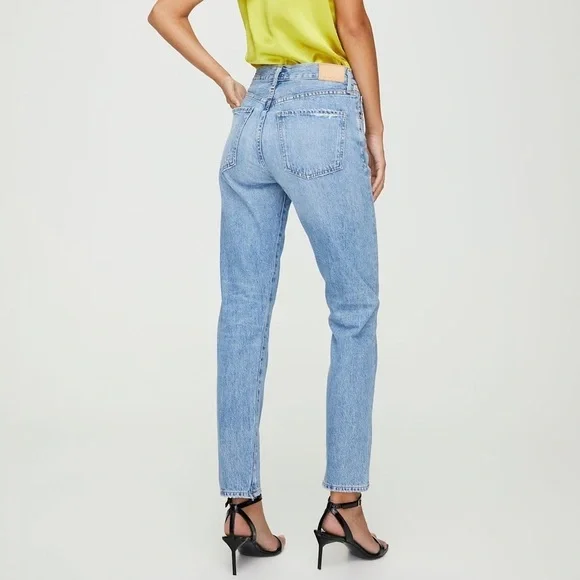 Citizens of Humanity Liya High Rise Crop Jeans Washed Black Size 24 - Picture 11 of 13